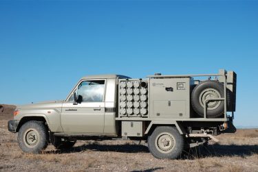 ウクライナはALAKRAN迫撃砲システムを搭載したトヨタ・ランドクルーザーを受け取ります